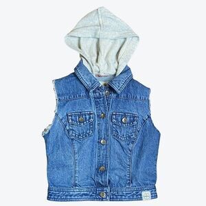 Feed‎ + Target Denim Hooded Vest Size S